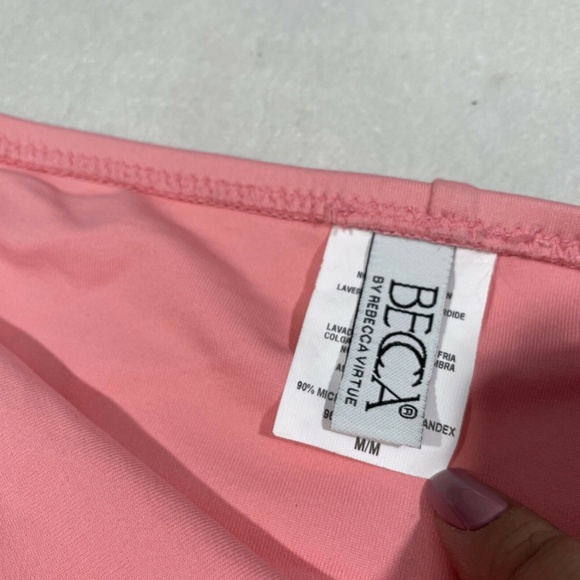 NEW Becca Color Code Side Tie Bikini Bottoms in‎ Peach [SZ Medium ] - Picture 8 of 11